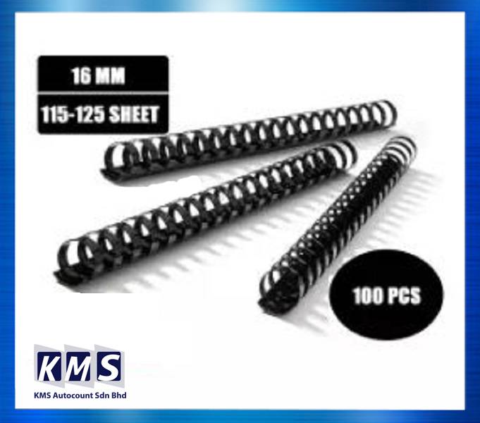 Plastic Comb Binding Rings / Binding Comb Ring 16mm Black 100Pcs/Box