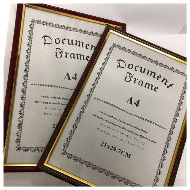 READY STOCK A4 Size Document Frame Photo Frame Certificate Frame ready-stock-a4-size-document-frame-photo-frame-certificate-frame