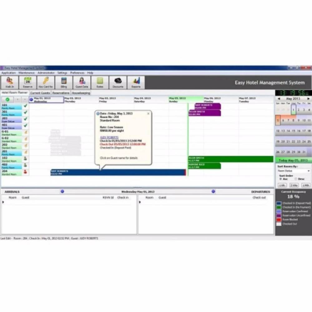 KMS Hotel Management System Software with Mykad Smart Card Reader